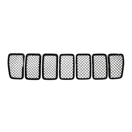 Coast2Coast GRILL INSERT, GI;19-20 CHEROKEE;BLK;TRIM MESH GI485BLK